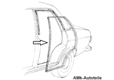 Türdichtung innen hinten Audi 100 4-türer S LS GL C1