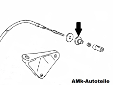 Abstützpuffer Kupplungszug Audi 100 Coupe S 1970 - 1974